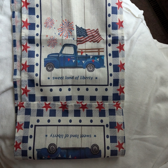 1pc 4th Of July Table Runner 70 Inches Patriotic Runner For Tables Truck America - Picture 3 of 3